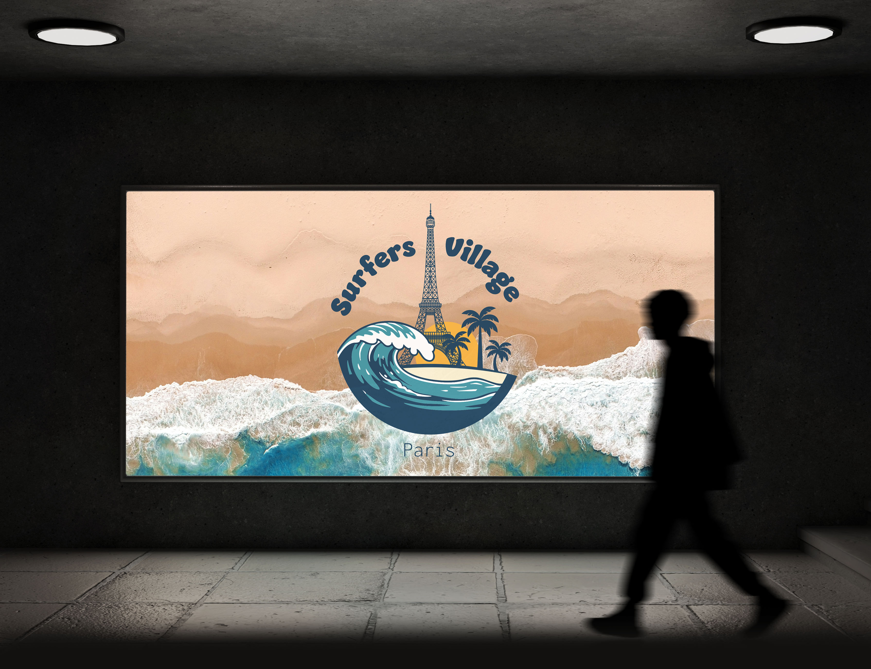 Surfers Village Paris, surf's up in the city